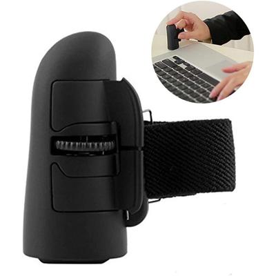 Mini-kompatybilna z Bluetooth Wireless Finger Ring Mouse Ergonomiczne ręczne optyczne myszy podróżne (2,4 g