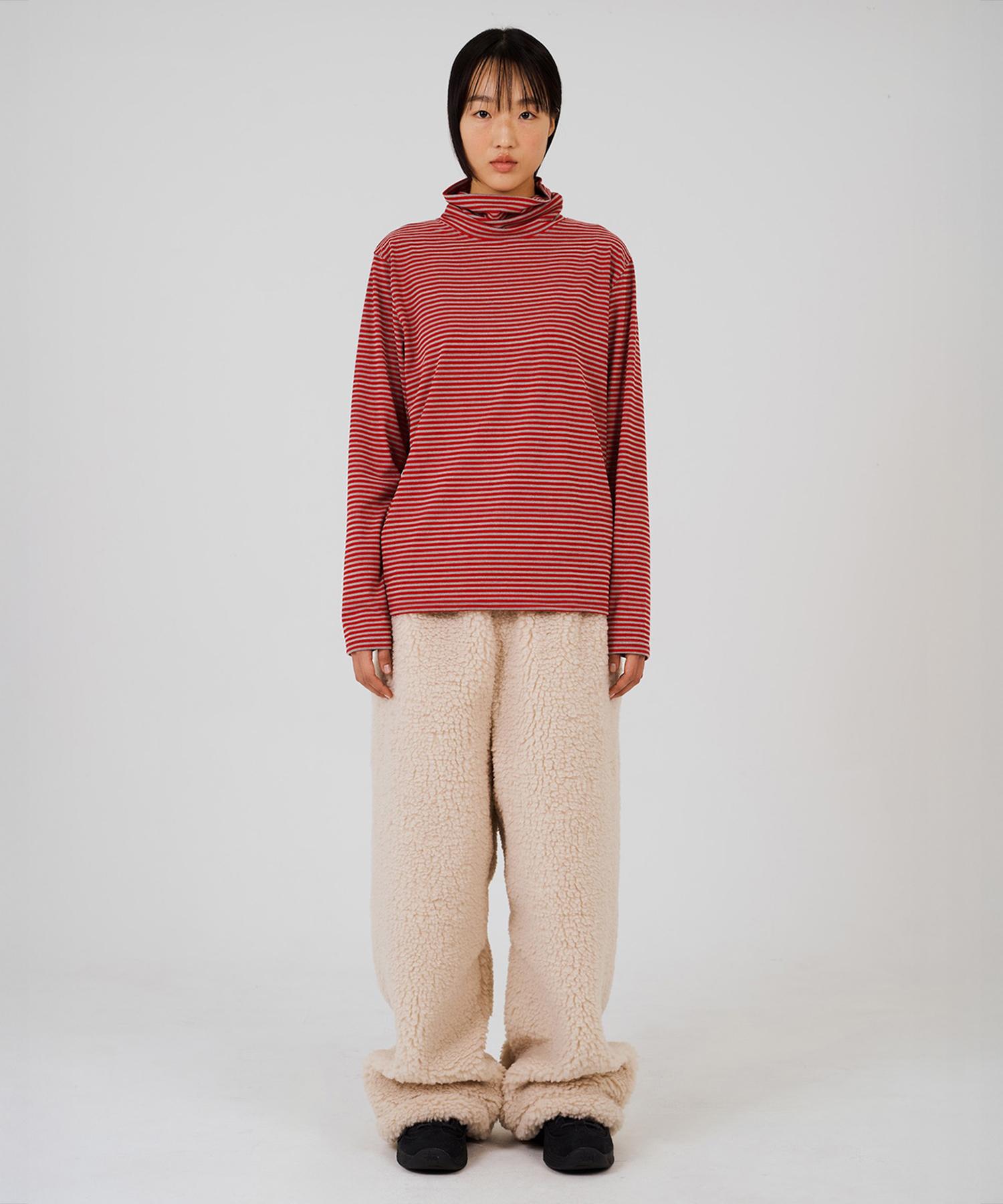 Depk Color Pop Turtleneck T-Shirt - Red