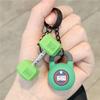 Creative Barbell Keychain Pendant - Sports Accessories & Water Bottle Charm Gift