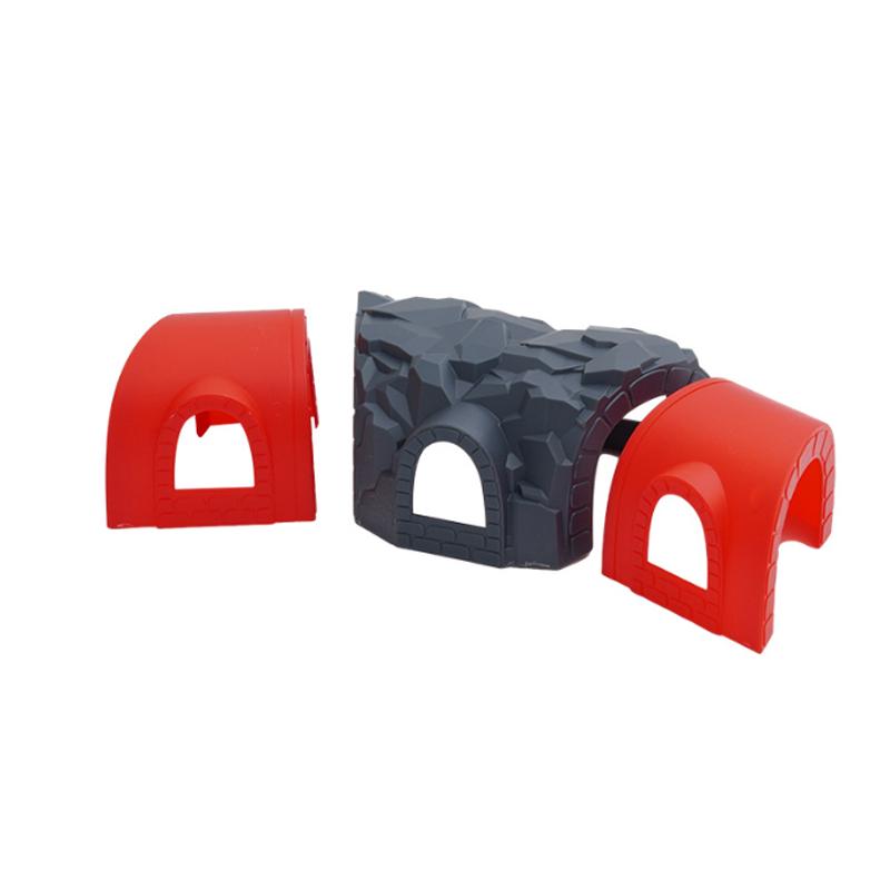 Wooden Track Magnetic Train Toy Wooden Track Scene Accessories Mountain Cave Tunnel Beech Wood Track Children's Toy