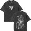 Anime Gachiakuta Riyo Vintage Washed T Shirts Men Women Manga Retro Oversized Short Sleeve Tshirt Male Fashion Trend Streetwear