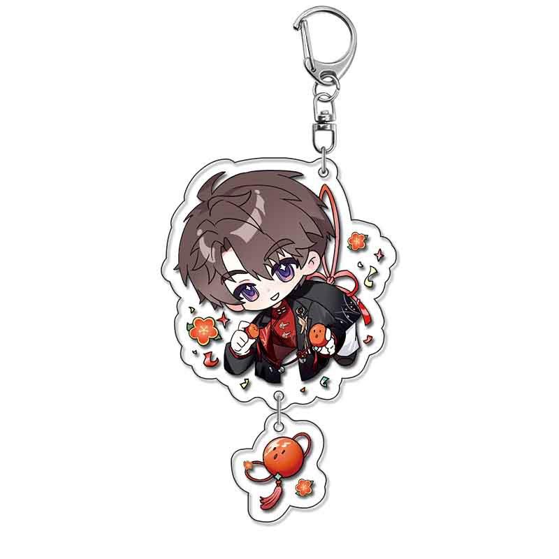 Game Love and Deepspace Xavier Zayne Rafayel Ralayo Sylus Acrylic Keychain Cartoon Trendy Gift Cute Charm Keyrings Bag Tag