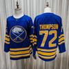 Eishockey Trikot Herren Langarm Sportshirt 72 Tage Thompson Blau Größe S-XXXL