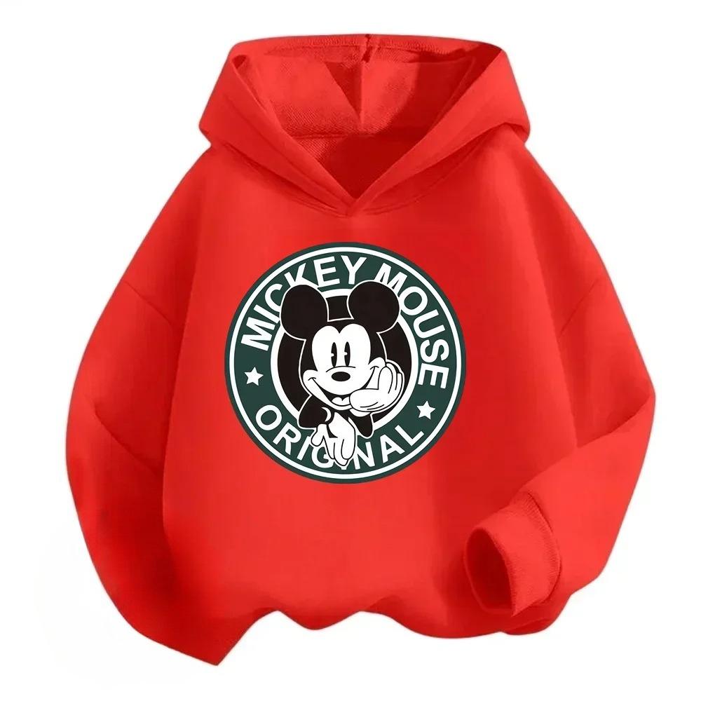 

Дитячі худі Disney Mickey Mouse для хлопчиків та дівчаток, худі, пуловери, повсякденні та теплі дитячі топи 150