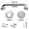 1/2pcs Stainless Steel Handrails, Accessible Bathroom, Bathroom, Safety Bathroom Handrails, Disabled Elderly Bathroom Handrails