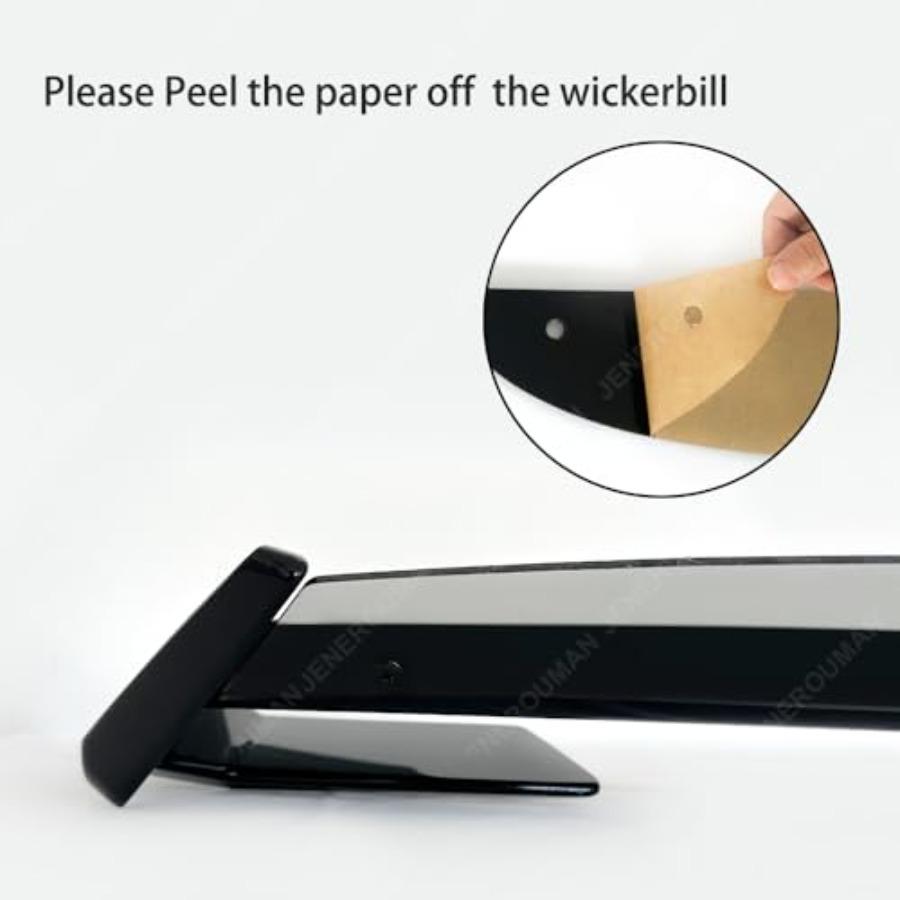 Rear Wickerbill Spoiler Set for Mustang 2025 2025 EcoBoost GT Dark Horse Style Gloss Black Trunk Spoiler Wing with Enhanced Aer