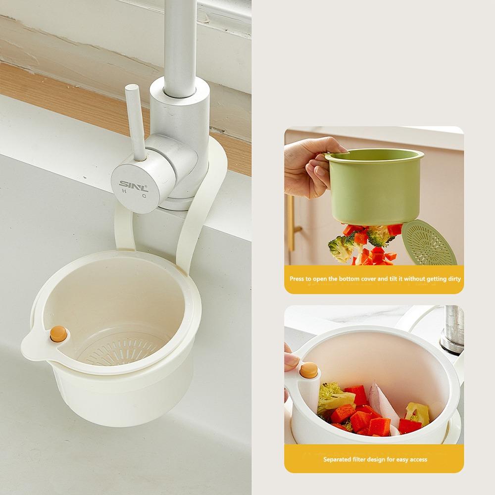 Gifts Push-type Kitchen Sink Filter Basket Anti-leakage Separate Filter Basket Versatile Drain Bowl