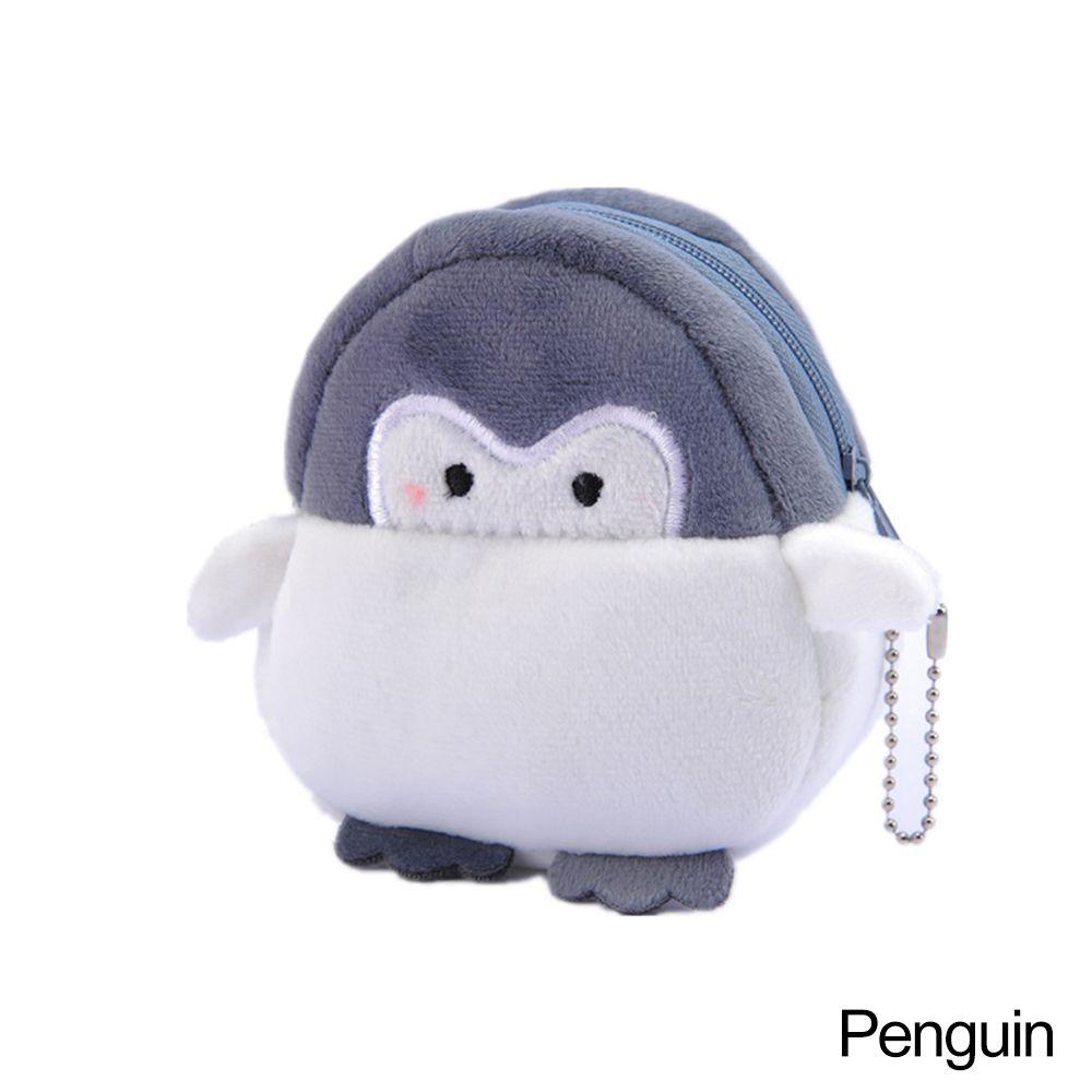 

Чехол для USB-кабеля Мини-кошелек Мультяшный пингвин Кошелек для монет Плюшевая кукла Подвеска Чехол для наушников Сумка для денег penguin