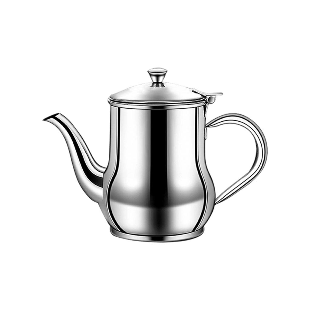 Leak-proof Stainless Steel Oil Dispenser, Thickened Kitchen Oil Canister, Oil Bottle, Seasoning Bottle