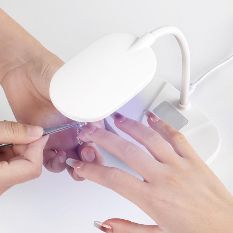 Quick Drying 12W Corded Nail Dryer Lamp Easy Use ABS Plastic Lightweight Safe For Beginners And Professionals Use