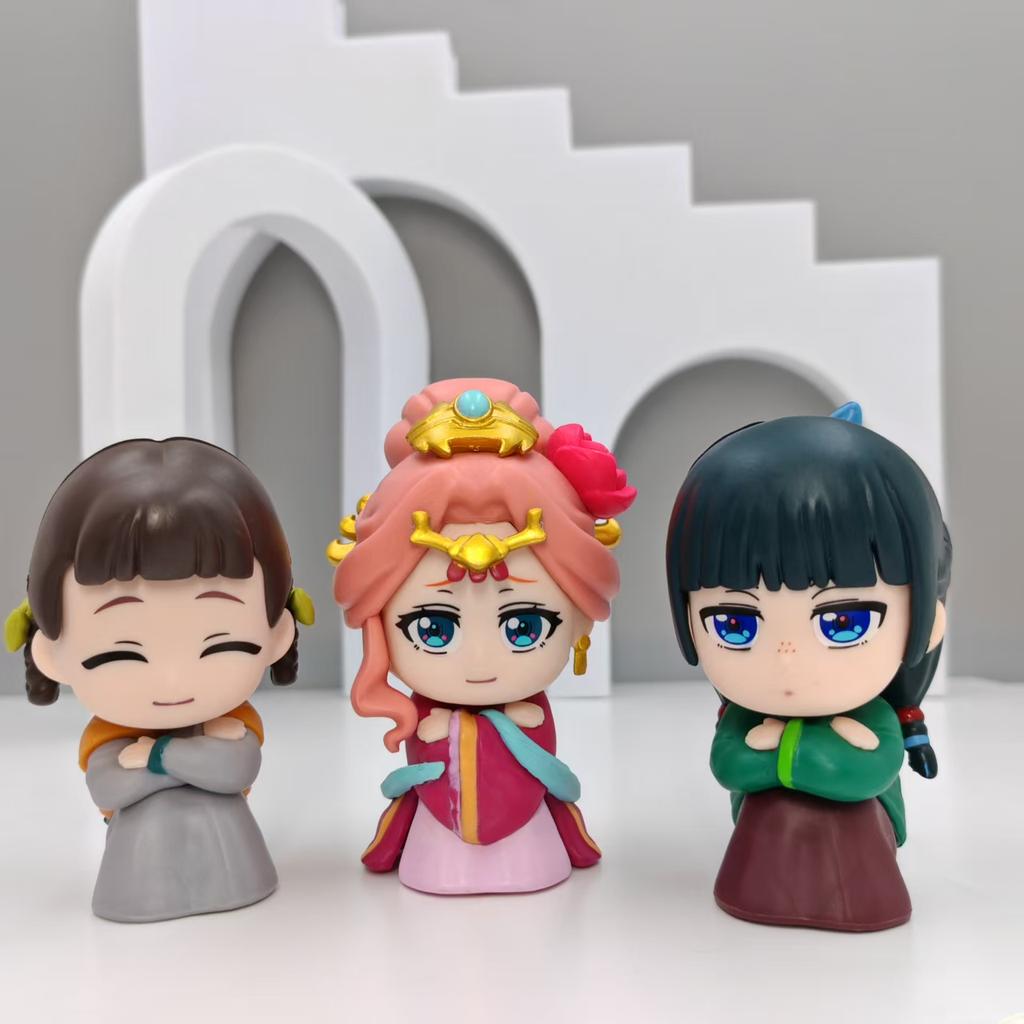Latest The Apothecary Diaries Maomao Jinshi Figure Anime Periphery Cute And Charming Sitting Playthings Desktop Car Ornaments Model Gifts rando