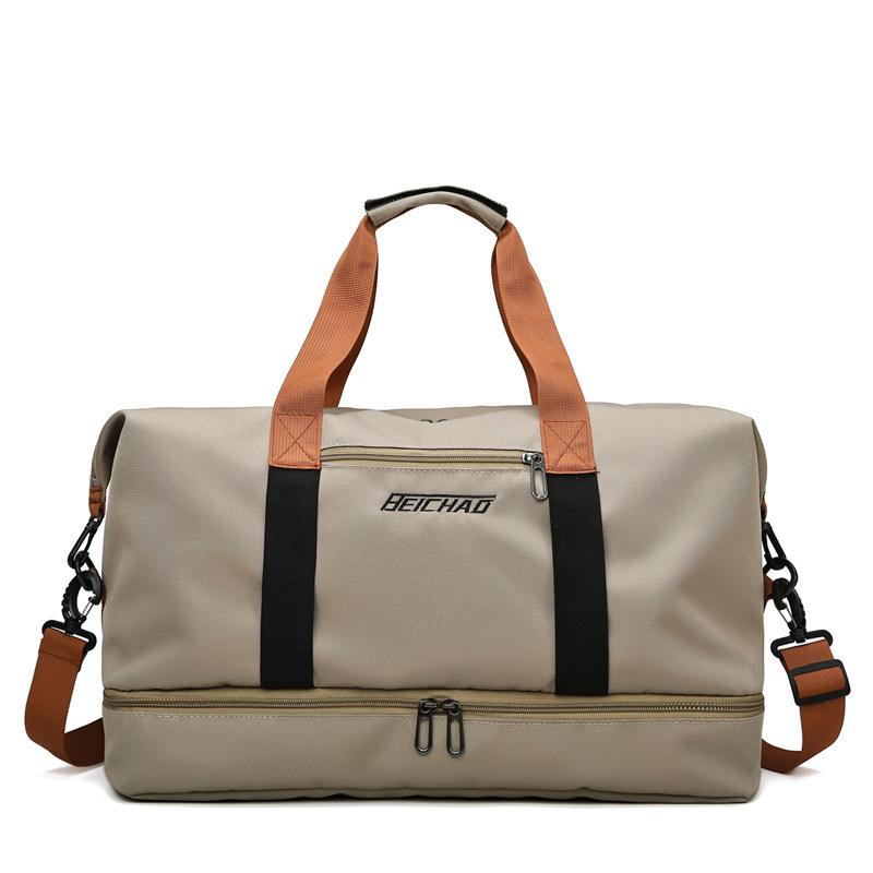 Dry and Wet Separation Yoga Fitness Bag Cross-border New Simple Shoulder Messenger Luggage Bag Large Capacity Leisure Travel Bag
