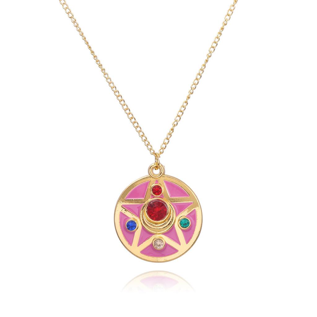 Sailor Moon Magisches Verwandlungs-Halskette Mit Legierungs-Anhänger Für Cosplay-Fans