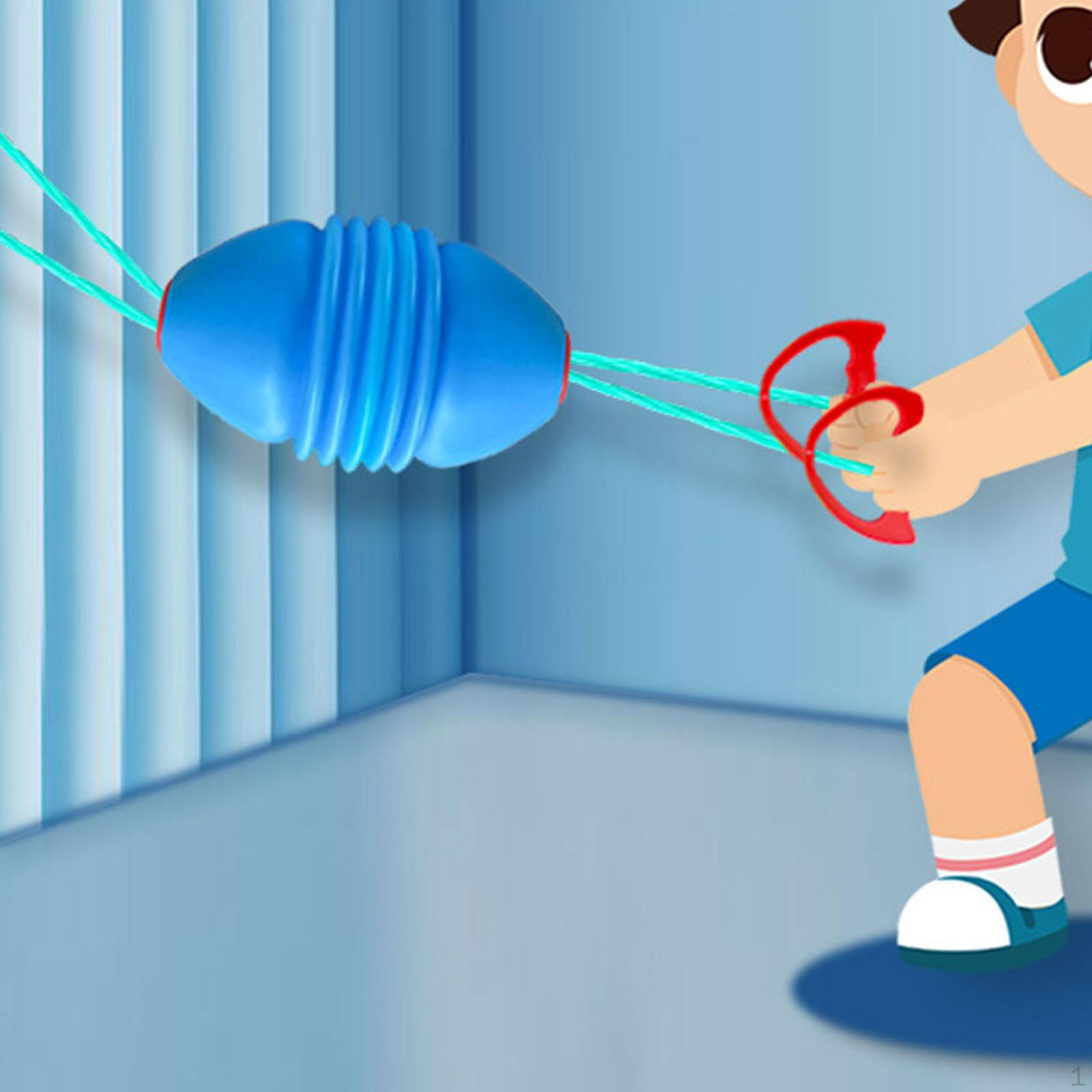 

Pull Game Slide Ball with Sturdy Ropes for Kids Hand Eye Coordination in Fun Recess Toy Sports синій