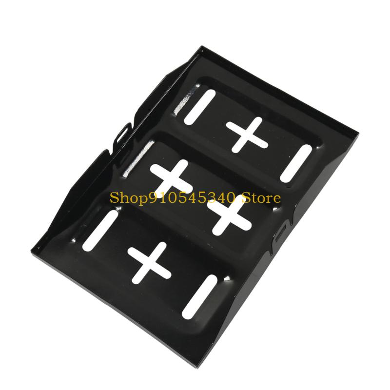 U2JA Iron Automotive Battery Tray Adjustable Universal Battery Hold Down Tray Bracket for Safe Vehicle Storage Battery Tray