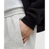 Lululemon Textured Double Knit Cotton Jogger  Shorter Heathered Melody Light Grey Black