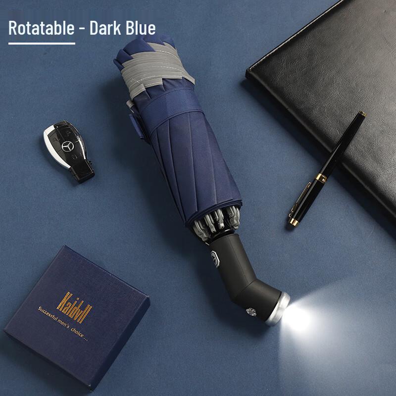 OIMG 10-Rib Automatic Flashlight Umbrella