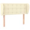 vidaXL Kopfteil mit Ohren Creme 103x23x78/88 cm Kunstleder