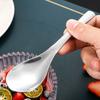 Light Luxury Chinese Soup Spoon Stainless Steel Spoon Home Hotel Spoon High Aesthetic Dessert Spoon Honeycomb Earl Spoon