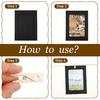 20 Pcs Paper Photo Frames, Kraft Paper Picture Frame Hanging Display Banner With Wooden Clips and String DIY for Wedding Party Classroom Wall Decor