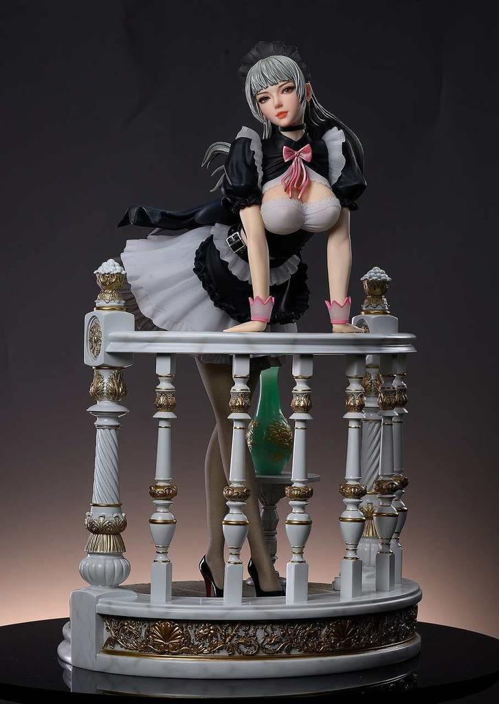 Kaitendo Holiday Maid Monica Tecia Scale Cold Cast Painted Complete Figure (Pedestal Marble) 1/4
