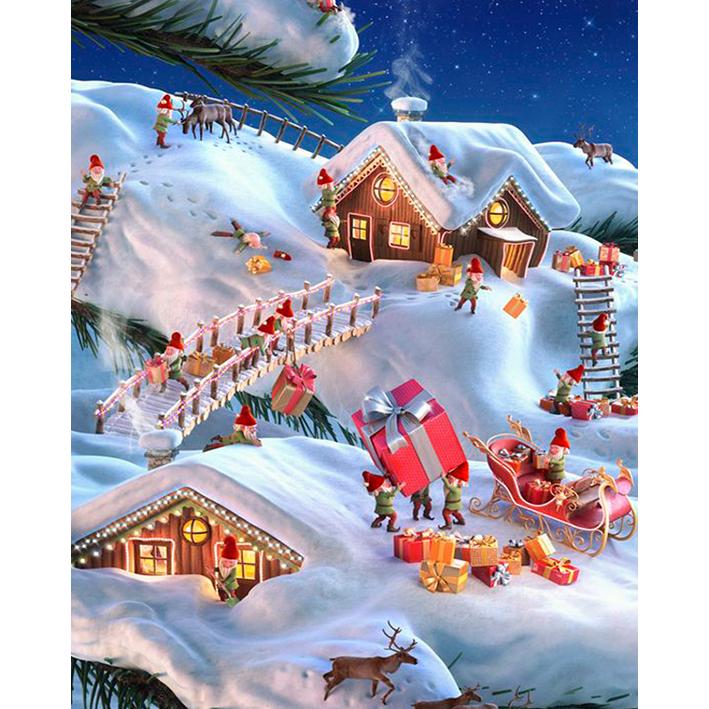 

Полный круглый 5D Алмазная картина Природа Пейзаж 5D DIY Алмазная вышивка Крест Стежок Главная Декор Подарок 15x20CM