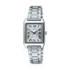 שעון יד קוורץ סטנדרטי לנשים CASIO LTP-V007D-7B רצועת מתכת כסופה דגם בינלאומי