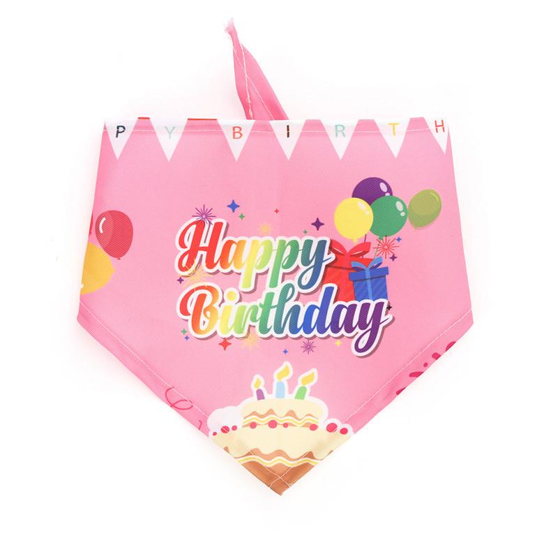 Dog Saliva Towel Creative Pattern Show Unique Charm Super Soft Balloon Print Pet Saliva Towel Birthday Party Decor Pet Supplies