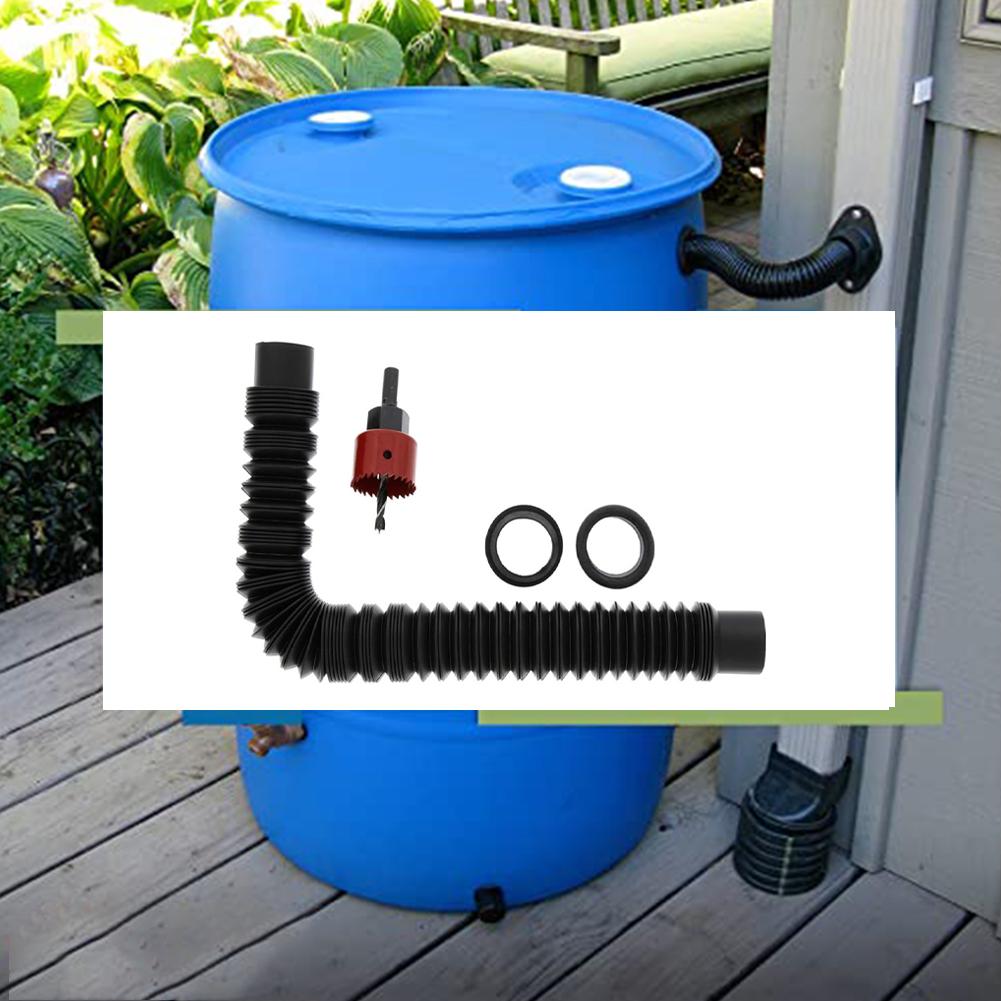 Rainwater Bucket Connector Kit Expand Water Storage Capacity Connect Rainwater Collection Buckets Gutter Downspout Extensions
