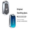 Buick LaCrosse Excelle Zinc Alloy Key Chain Cover - Protective Silver Moonlight Replacement Case.
