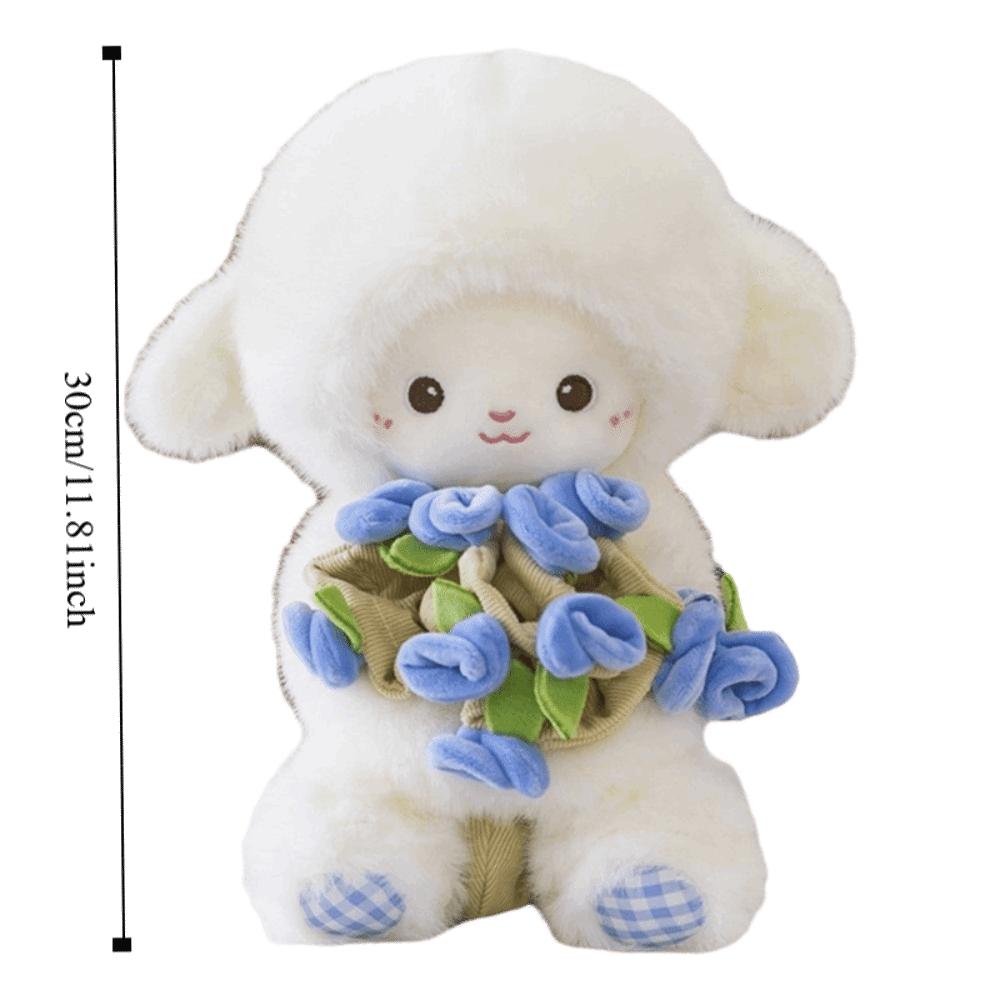 Simulation Sheep Plush Doll Fluffy Animal Fluffty Doll Sleeping Pillow Lamb Plush Toy  Home Decor