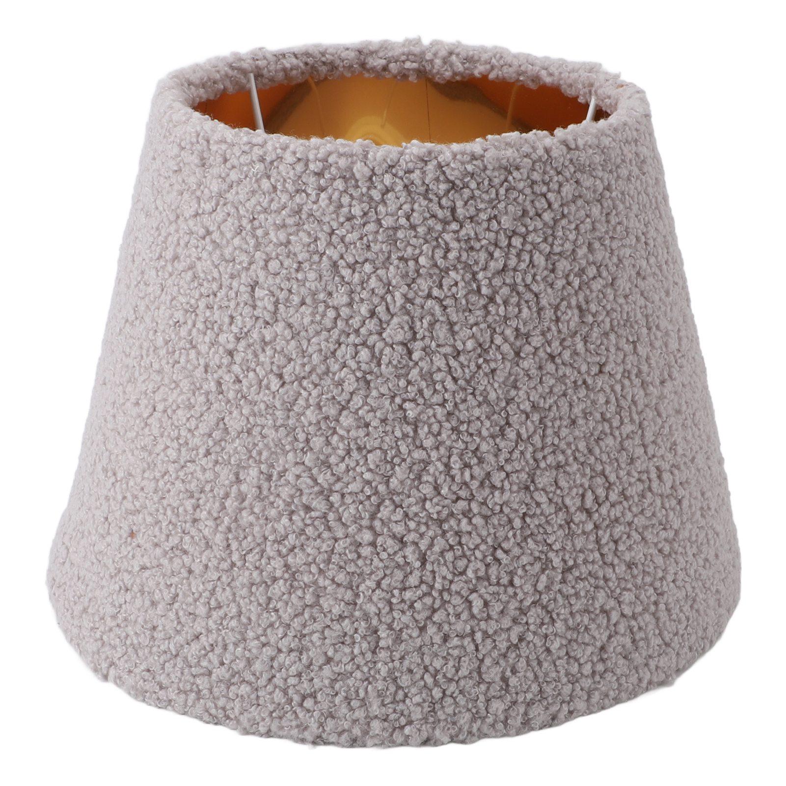 

Абажур для настольной лампы из плюшевой ткани, конический, простой, изысканный, для лампочек E27 E14, для торшеров серый