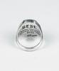 Sheen666 Teardrop Turquoise Crossbone Silver Ring (Type A)