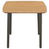 Coffee Table 80 X 80 X 72 Cm Solid Acacia Wood and Steel