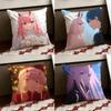 DDARLING In the FFRANXX Anime Cushion Cover Reversible Soft Durable Pillow Cover Home  Car MultiScene Use for Daily Comfort