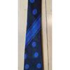 Used Comme des Garons Homme Plus tie, black, blue, dot, stripe, silk, made in Japan, 80s, 90s [wrinkles, signs of wear]