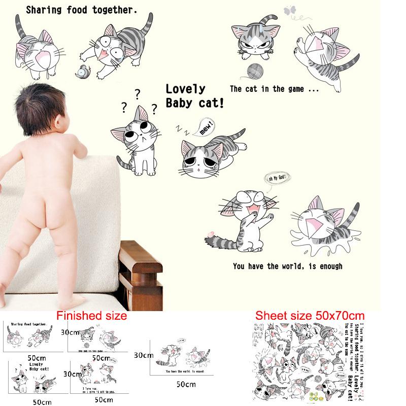 Removable Cartoon Wall Stickers for Kids Room Kindergarten Creative Christmas Birthday Gift Decals