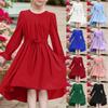 Girl Chiffon Party Dress Elegant Evening Dress A-line Casual Fashion Dress