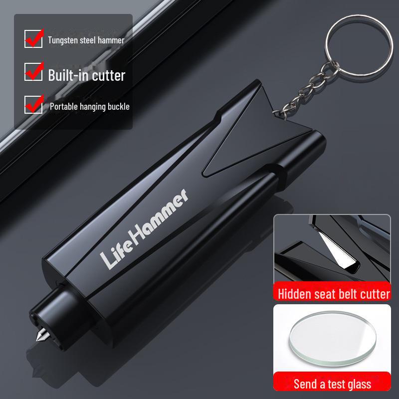 

Портативный многофункциональный автомобильный аварийный молоток и стеклобой Single unit