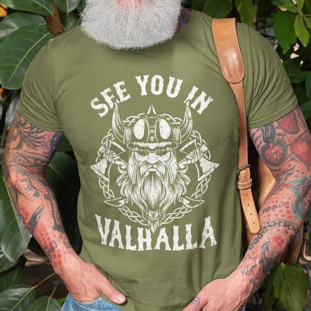 3D Vikings Ship T-shirt Summer Outdoor Casual Men's T-shirt Running Sports Men's T-shirt Daily Street Men's Short-sleeved Top