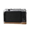 Palm Print PU Leather Camera Half Case for Fujifilm XM5 Fuji X-M5 Bottom Opening Cover With Hand Strap
