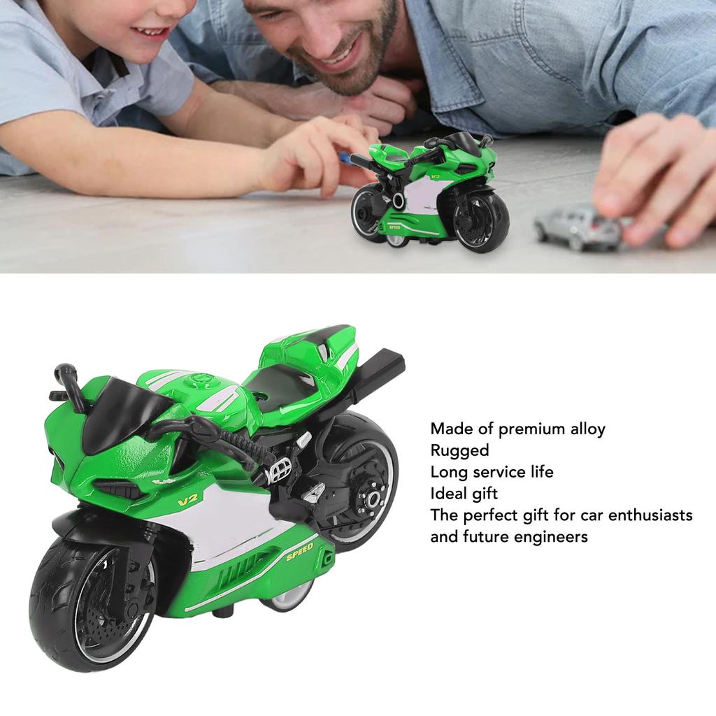 Pull Back Motorcycles Toy Innovative Simulation Alloy Motorcycle Model for Kids Gifts Collection