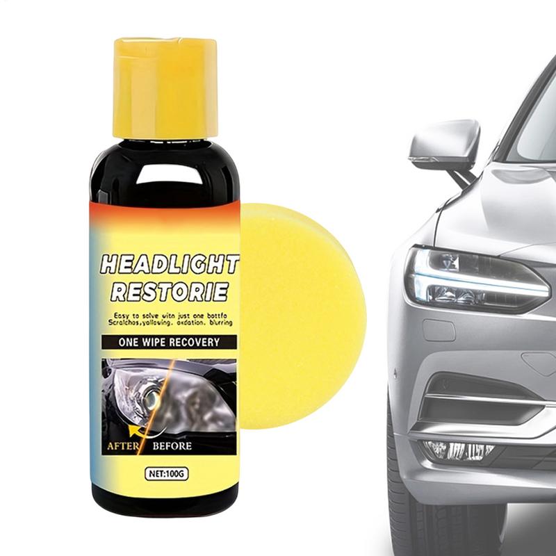 Headlight Restoration 100g Headlights Cleaner And Restoration Professional-Grade Solution Permanent Yellowing Removal With United States