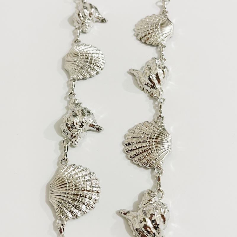 European and American cross-border women's waist decoration metal shell snail waist chain fashionable versatile dress decoration