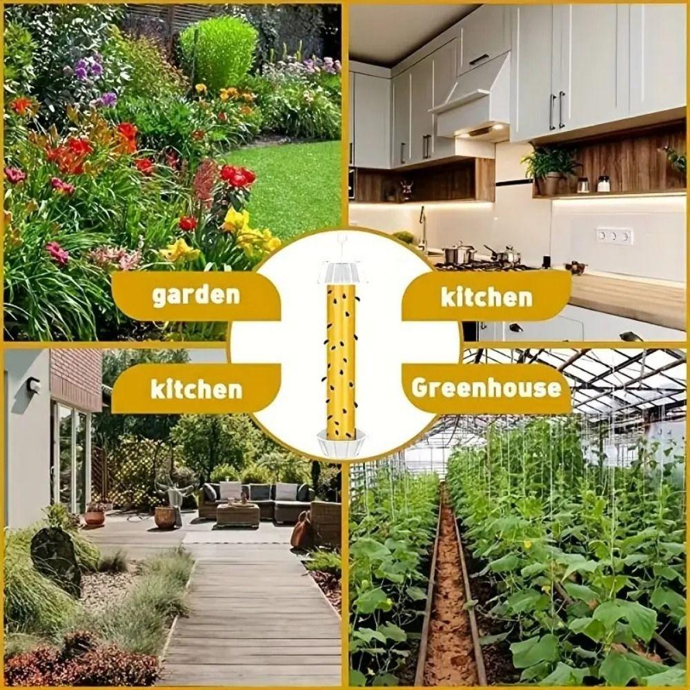 Zavěsitelné Závěsné Lepové Pásky na Mouchy Plastový Lapač Much Lapač Much Trubice Domov