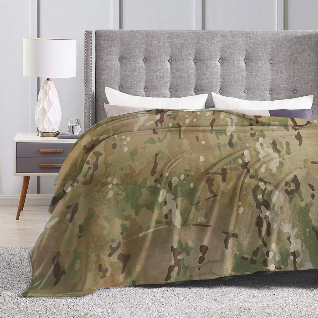 Super Soft Blanket Travel MultiCam Camo Camouflage Throw Blanket  Flannel Bedspread For Living Room Graphic Sofa Bed Cover