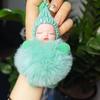 Internet Celebrity Imitation Rabbit Fur Sleepy Doll Keychain – Cute Bag Decoration & Gift Ornaments