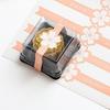 50pcs Transparent Muffin Container Box Square Shape Cookies Sealed Storage Box  Wedding