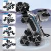 Eight Wheeled RC AI Robot Silver Remote Control Toy Dog Remote Control Robot  Children's Gift