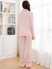 European & American Modal Long-Sleeved Shirt and Pants Pajama Set for Women - Autumn/Winter